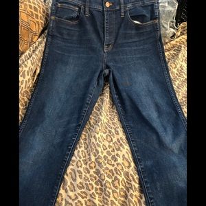 Madewell high rise skinny stretch EUC never put in dryer worn few x too long